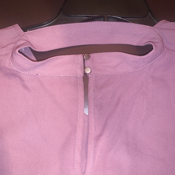 Old Navy Tempted Lavender Lilac Statement Sleeve Classy Blouse - Picture 4 of 11